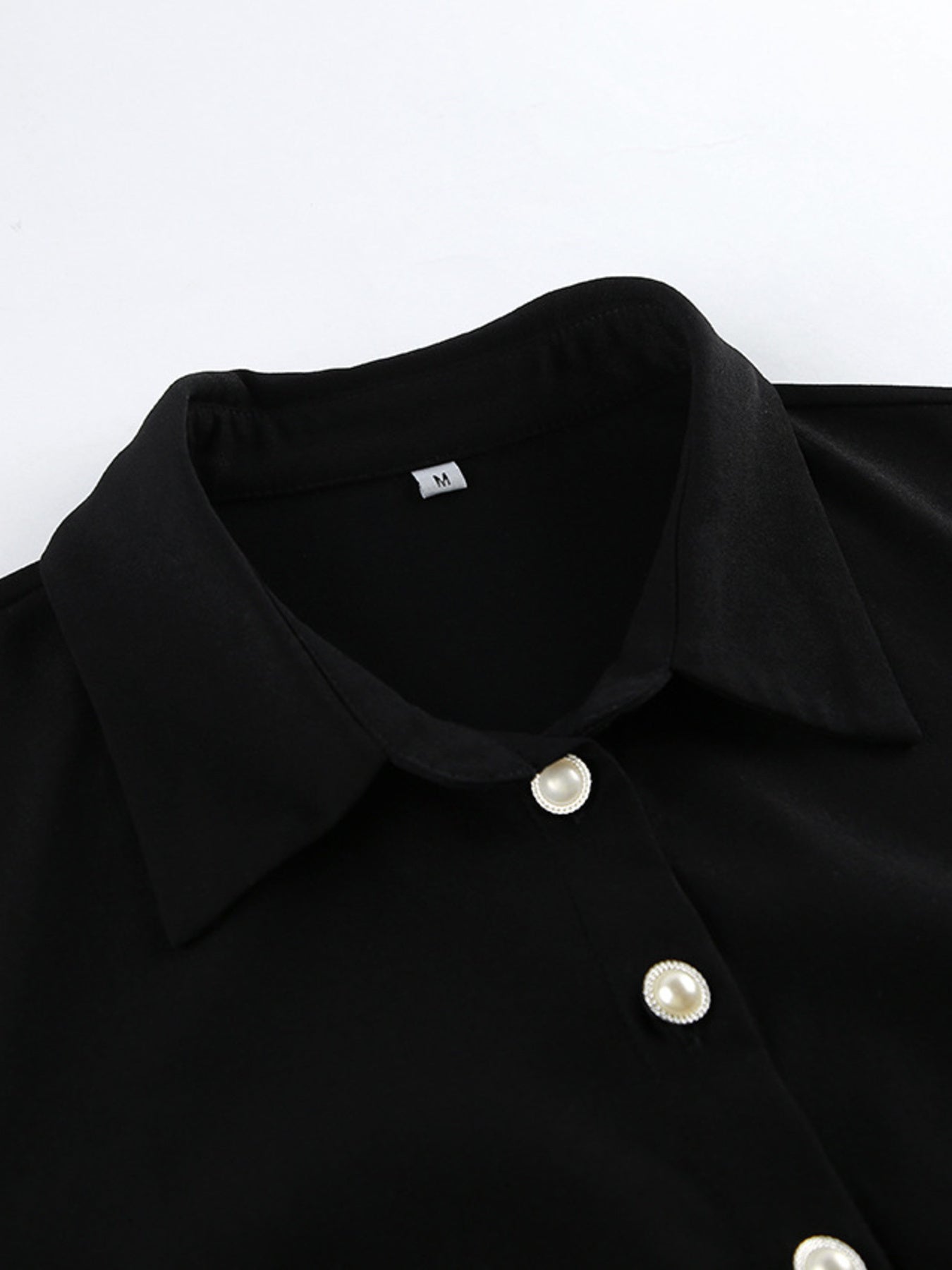 Lace Detail Button Front Long Sleeve Dress afd8e62bdff043ca92375a2c79a24268-Max