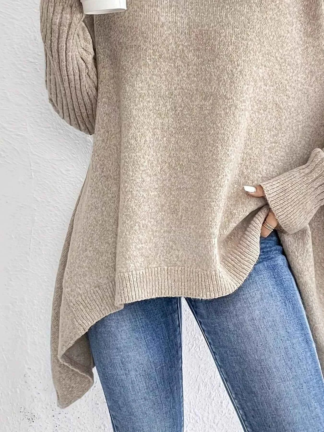 Turtleneck Dropped Shoulder Sweater afe28285-8e89-4766-ad6d-955e866597bf-Max-Origin