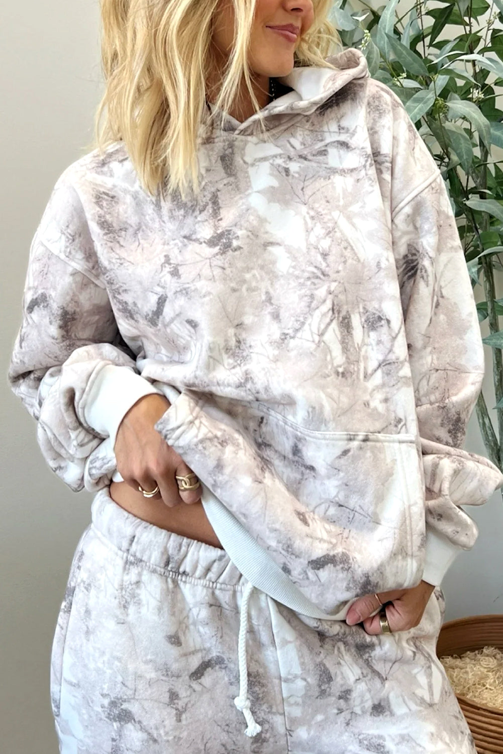 Light Grey Light Woodland Camo Classic Hoodie and Sweatpants Set b0021e017f82602e