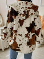 Cow Print Plush Hooded Outerwear b01256889a6442b290741280c9a36a9b-Max-Origin