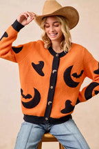 BiBi Halloween Witch Hat Moon Bat Artwork Cardigan b03c7a2248e243bc8889856eba25744f-Max-Origin