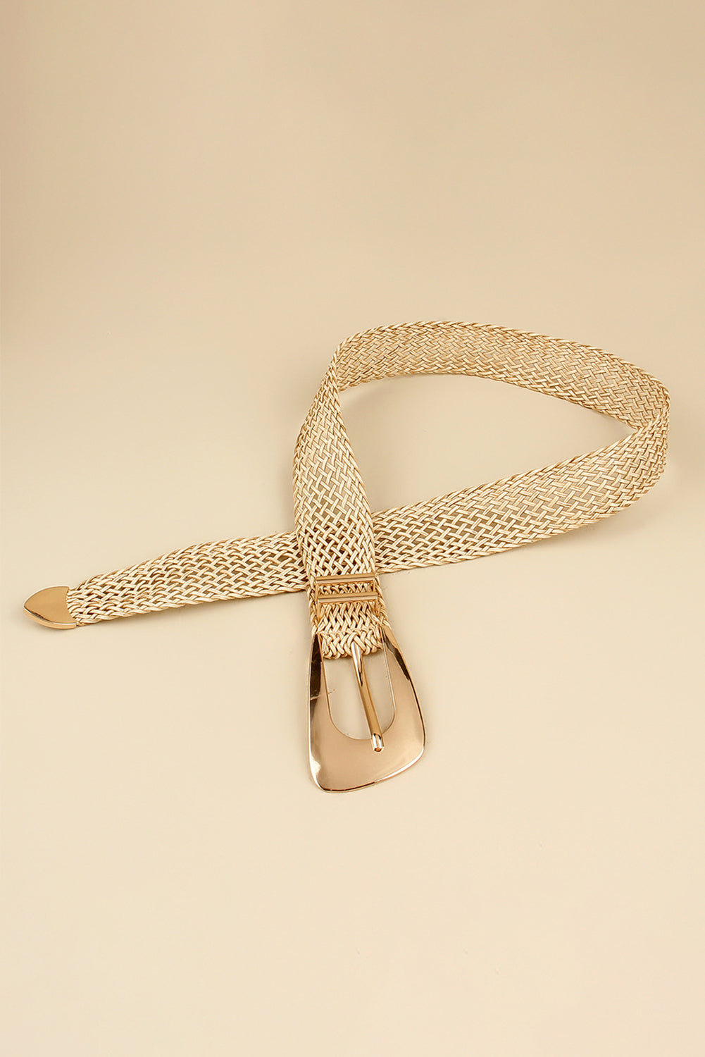 Camel Bohemian Woven Thin Waist Belt b065454466a616cb