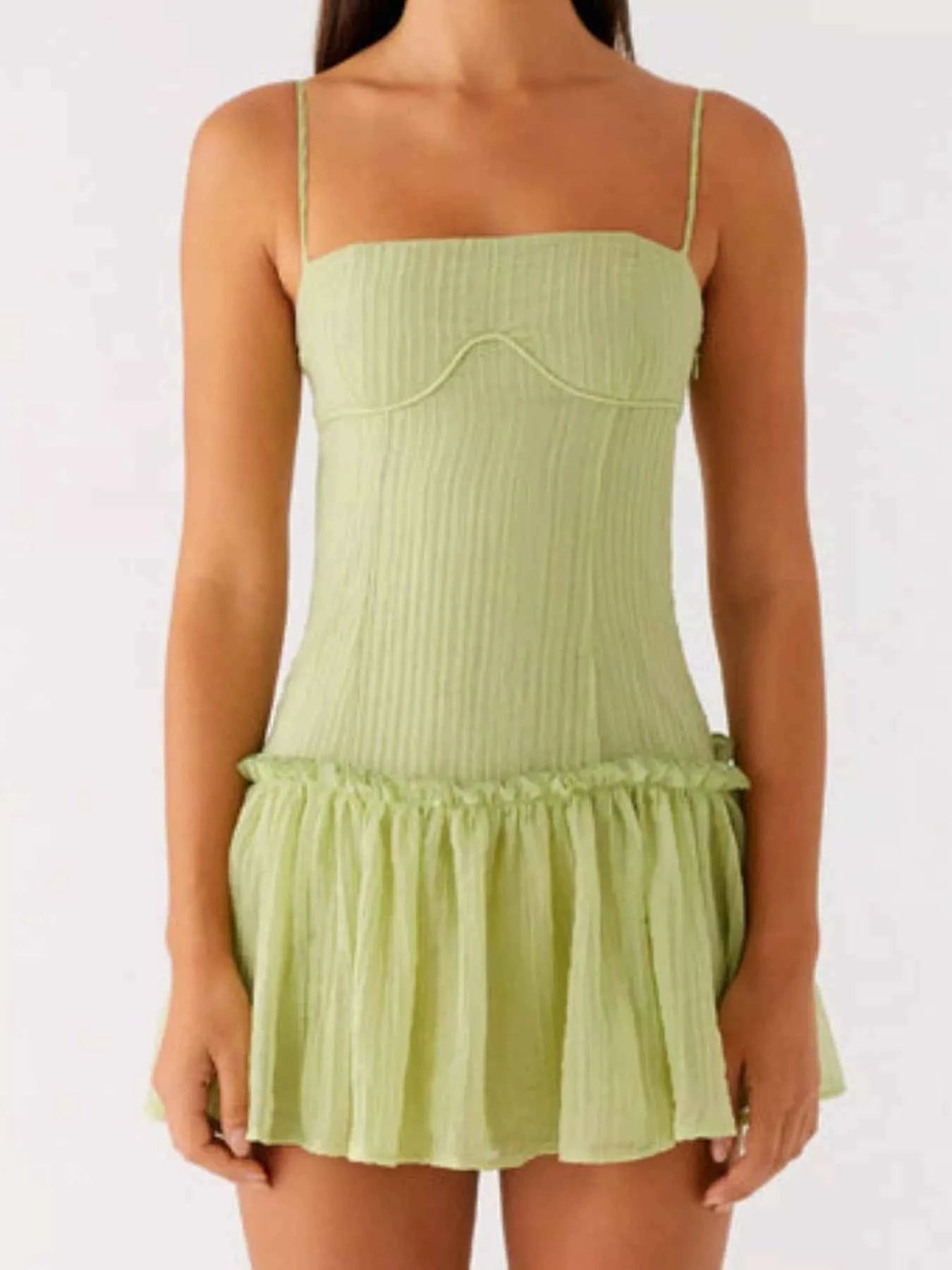 Ruffle Hem Cami Mini Dress b06f0828-a906-4125-a793-f90ea708650e-Max-Origin