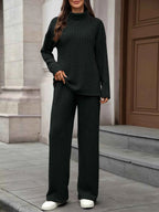 Ribbed Turtleneck Dropped Shoulder Top and Pants Sweater Set b07fe6fe-8310-4d12-91fb-cb866579b890-Max-Origin