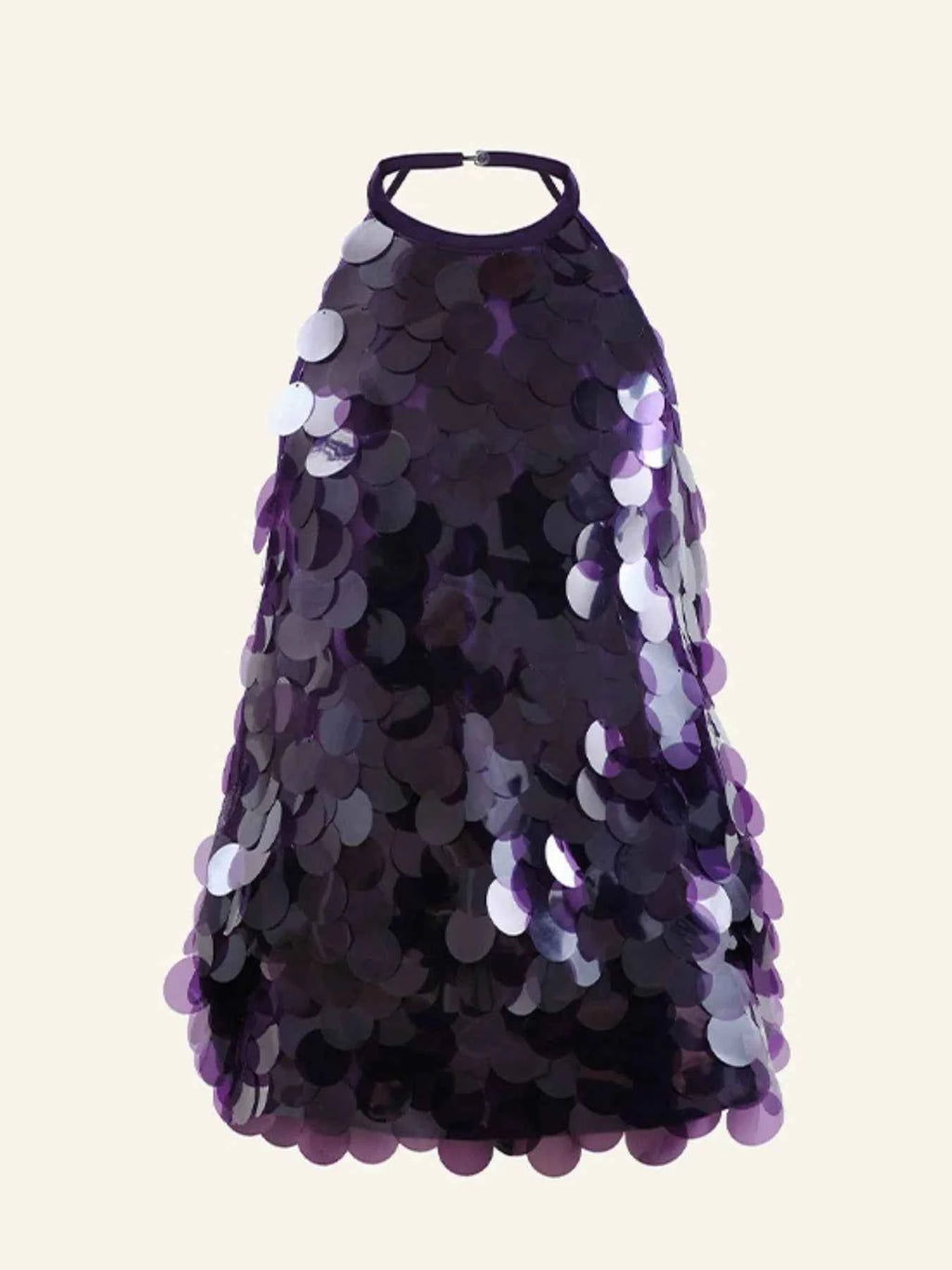 Backless Sequined Halter Neck Mini Dress b08eef71-e8a5-4b62-93f4-43ee9a6933a6-Max-Origin