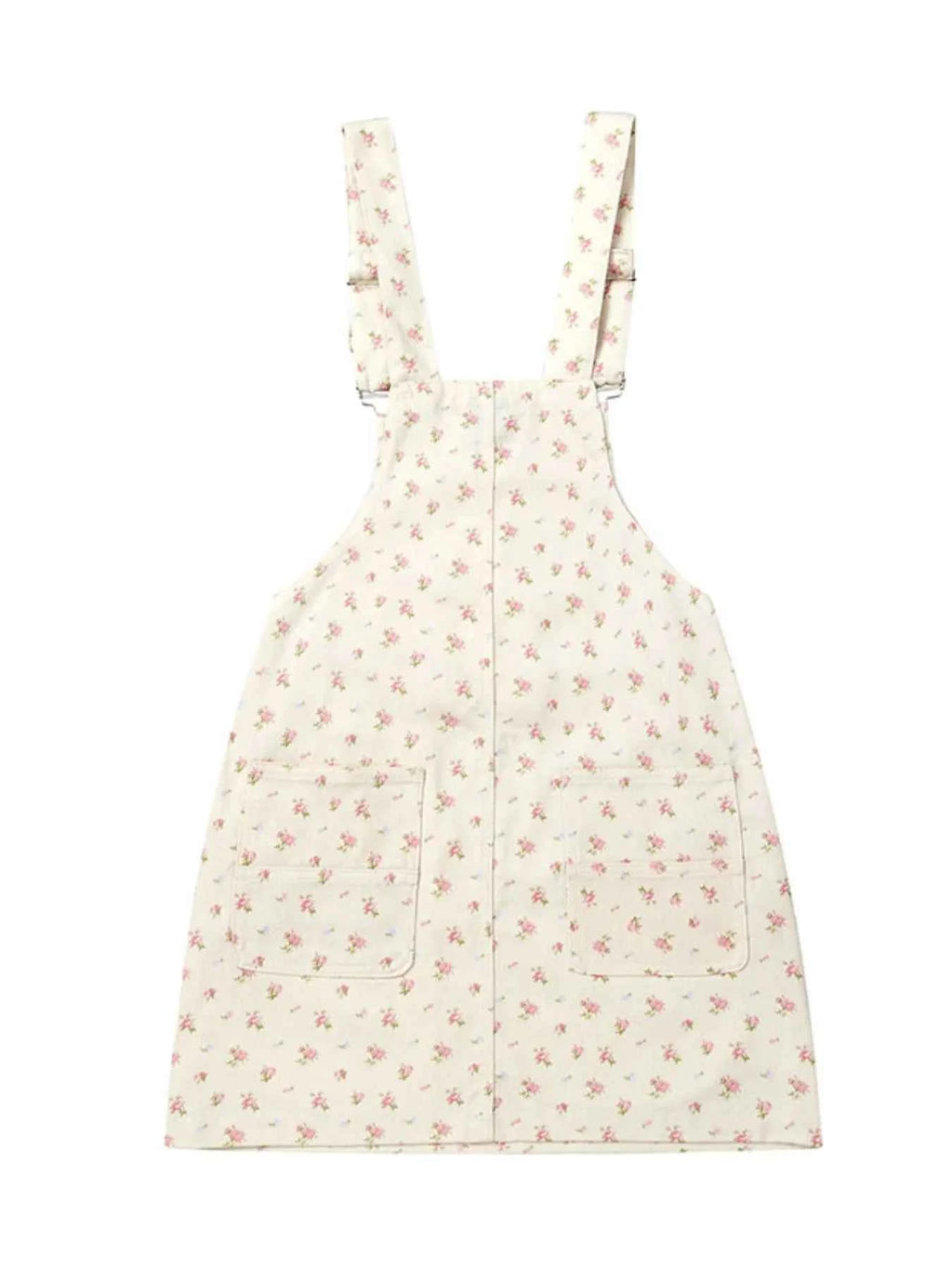 Floral Print Square Neck Overall Dress b0aa3cf1-d393-48bb-9b64-3db272937630-Max-Origin