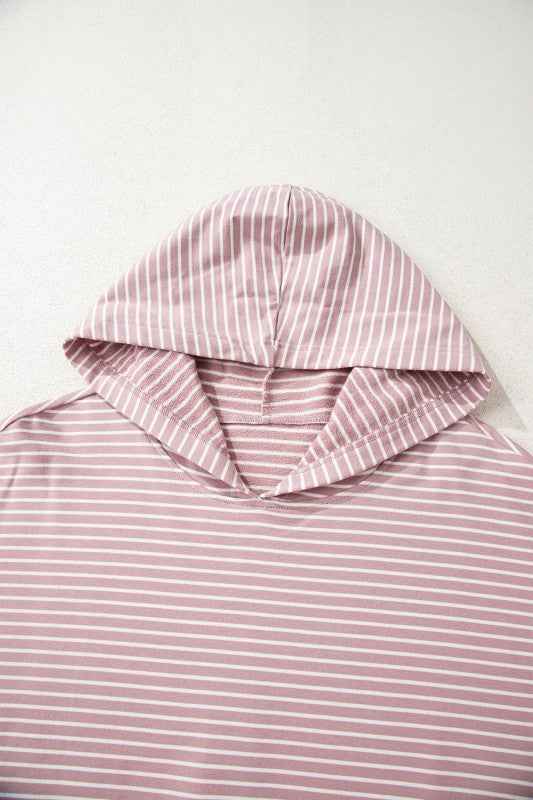 Stripe Thumbhole Drop Shoulder Sleeve Hoodie b0f1061d-db08-4b77-9610-849150b29e8c