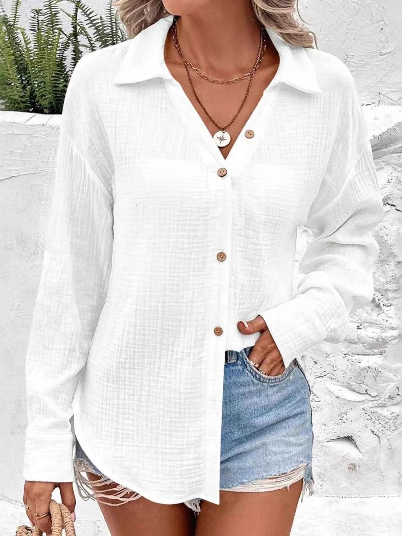 Textured Button-Up Casual Shirt b10c6f495fa2440fafa0246886e53378-Max-Origin