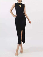 Slit Round Neck Sleeveless Dress b142aed6-97dd-4094-b4fc-8cd8f3a24aaa-Max-Origin