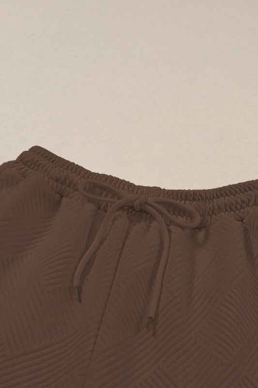 Textured Top and Pants Set b14ec02b-ce79-4e70-8865-165257ac0c9d