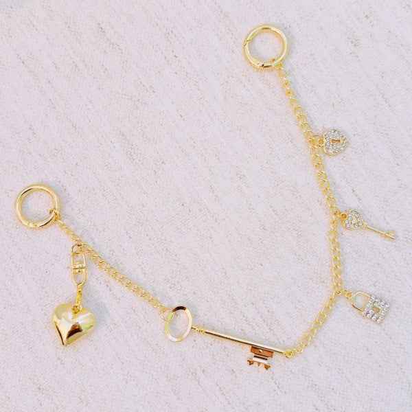 Key to My Heart Bag Charm b15623f8-0149-4f02-b488-575e34e0217c