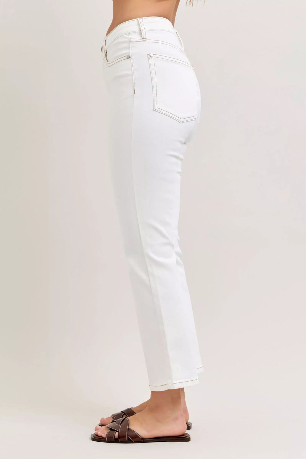 Judy Blue Contrast Stitching Cropped Flare Jeans b16477dd-f0b7-4cfd-8420-e7662a499ee9-Max-Origin