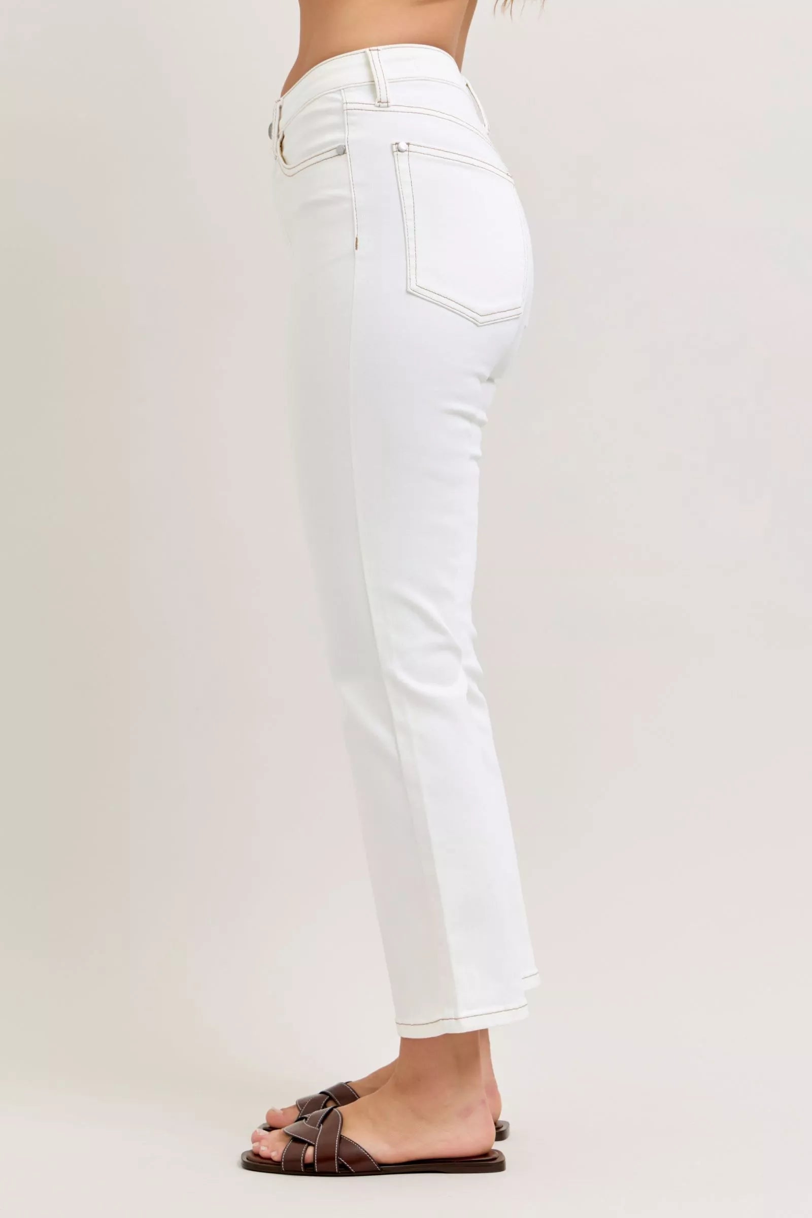 Judy Blue Contrast Stitching Cropped Flare Jeans b16477dd-f0b7-4cfd-8420-e7662a499ee9-Max-Origin
