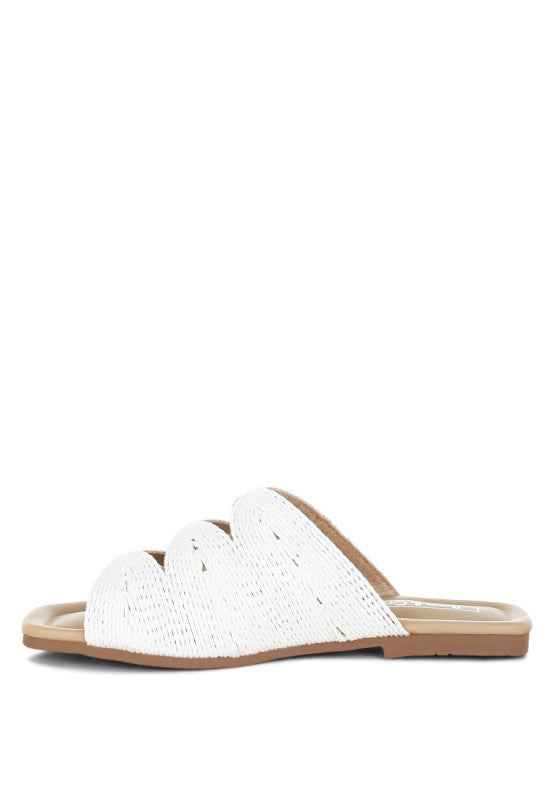 Daisy Doe Raffia Square Toe Flats b16e245a-15ff-441c-a362-a7df71cdc90e