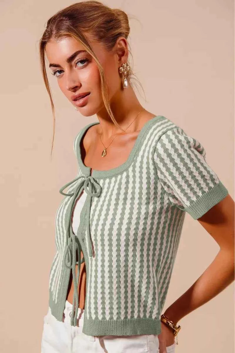 SO ME Tie Front Textured Vertical Stripe Knit Cardigan b187dc33f27f44d9a2b9bfe4bb18f4ef-Max-Origin