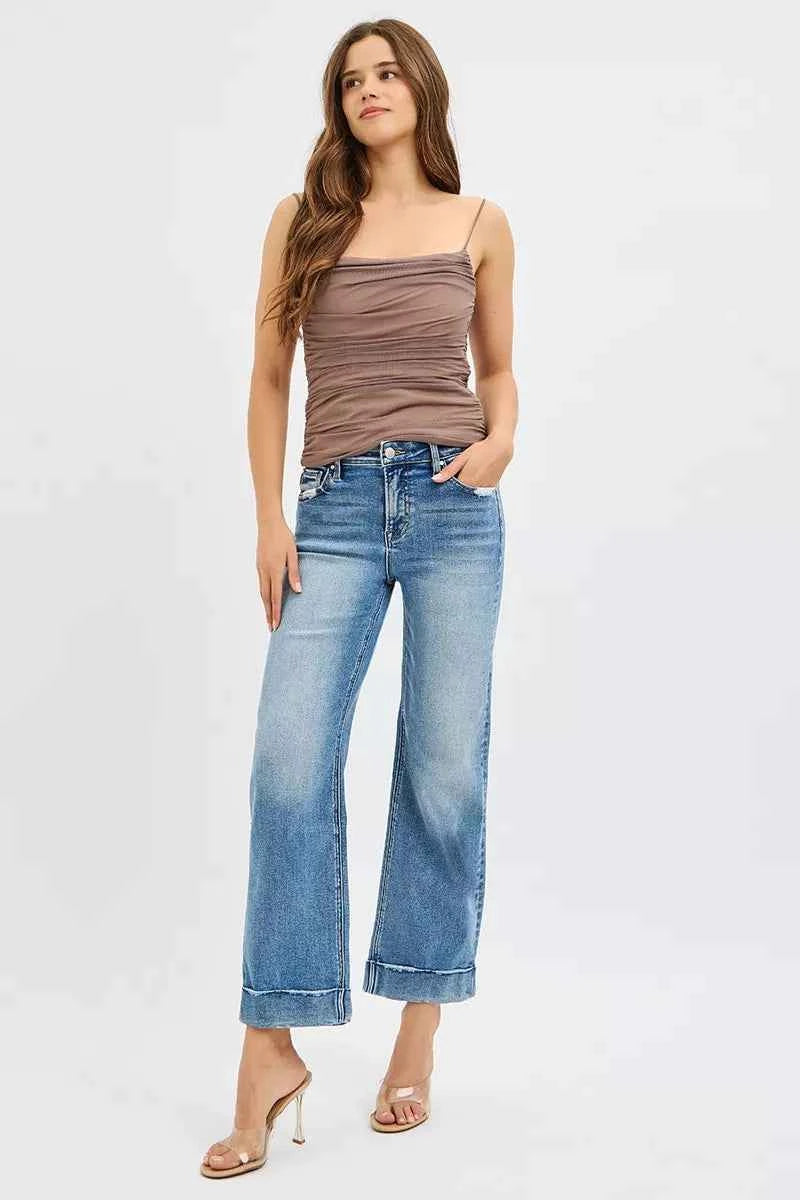 RISEN Full Size Mid Rise Crop Straight Jeans with Taylor Cuffed Plus Size b1989f3dc3784dfbb6058edf73393c91-Max-Origin