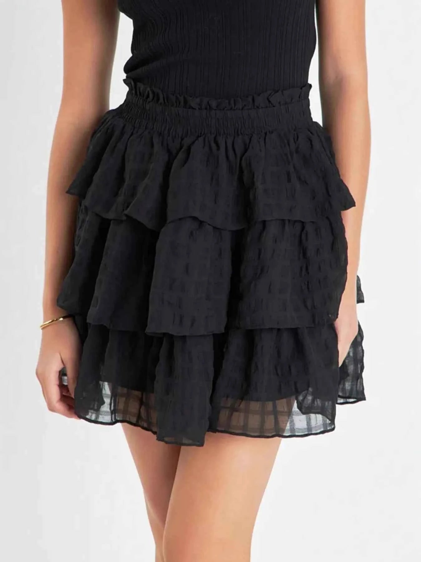 Ruffle Layered Mini Skirt b1b8718bbcee4b8e9bfff70d10918c82-Max-Origin