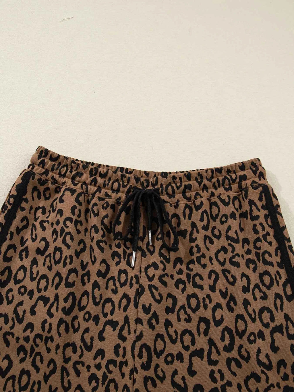 Striped Trim Leopard Long Sleeve Top Drawstring Pant Set b1cff0afb59e4b69bee144d812dc38ee-Max-Origin