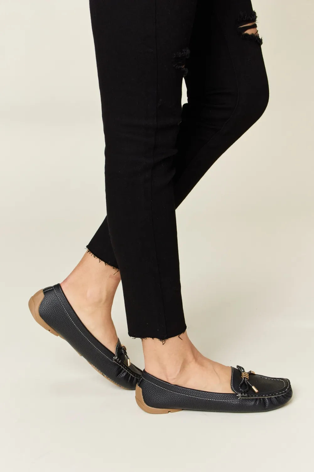 Forever Link Slip On Bow Flats Loafers b1f3e08a-9be8-43c5-9358-70739d1f7932-Max