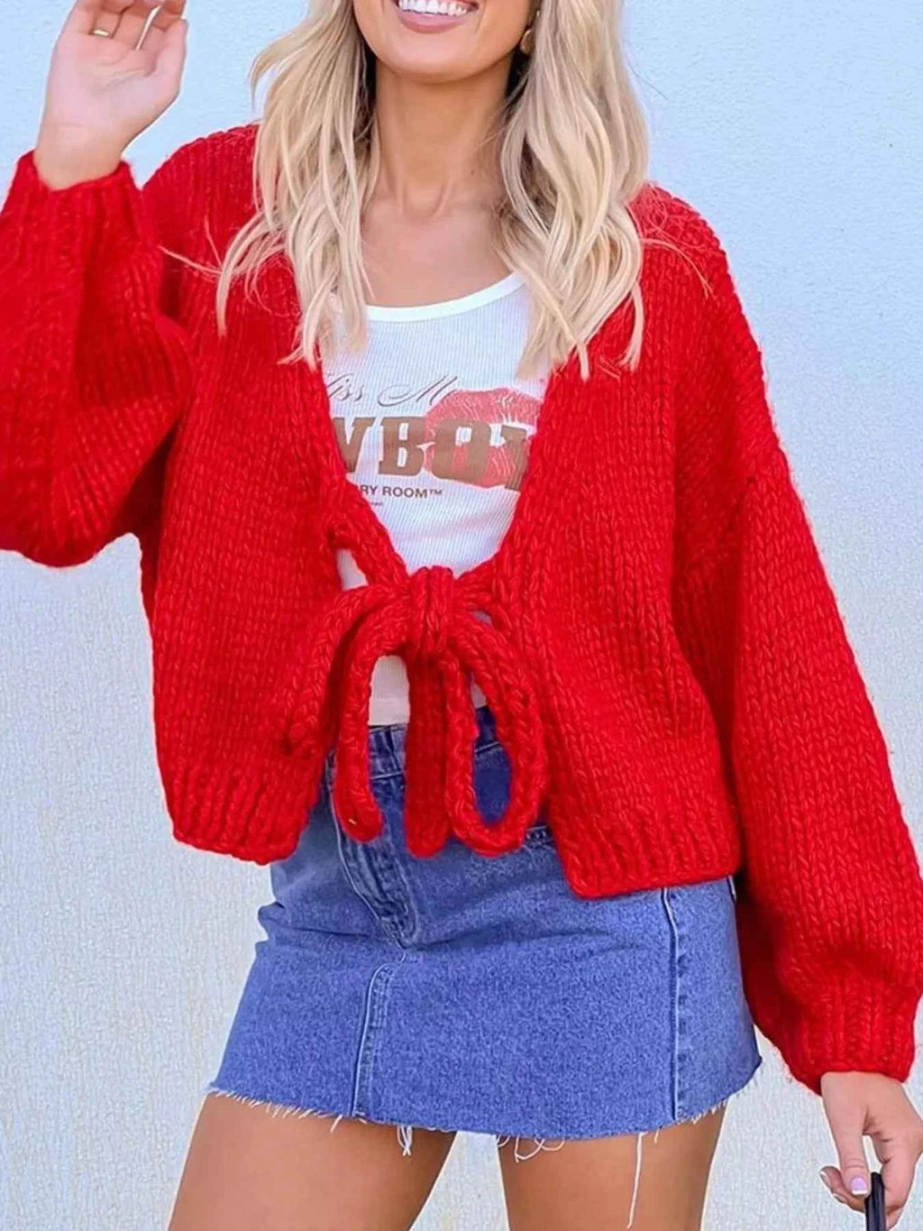 Chunky Knit Tie-Front Cardigan b20625aa-cd9b-4c0c-ab69-5c566357eebe-Max-Origin