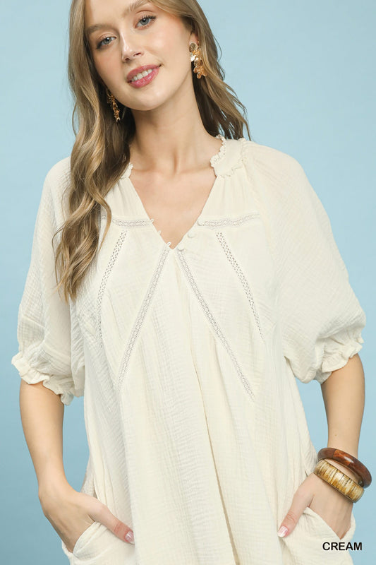 Cotton Gauze Mini Dress b2233ee1-b9e0-4542-a263-83628cff060d-Max