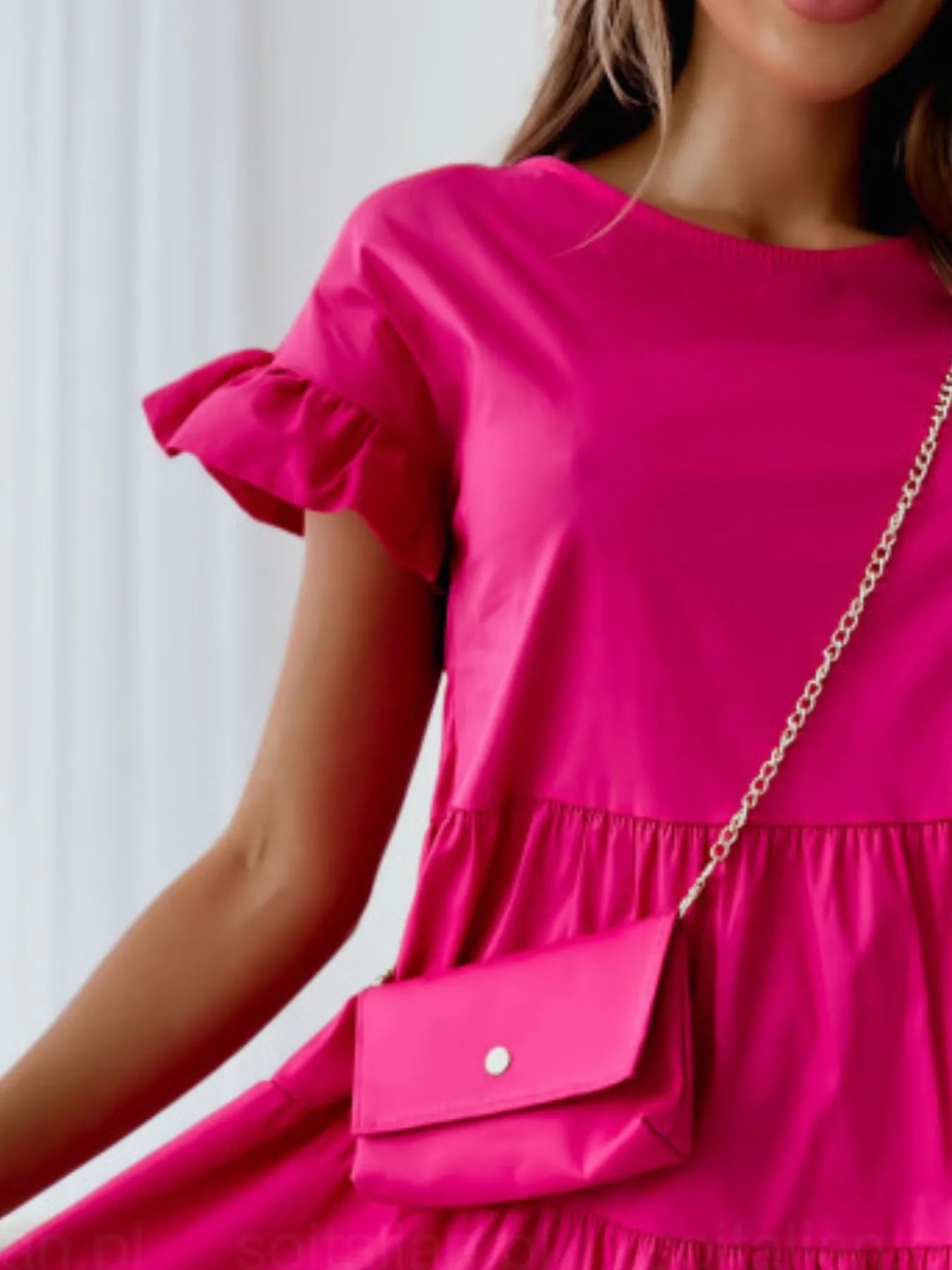 Ruffle Sleeve Tiered Swing Dress b223e00c-3f48-4087-86ee-6c0dba32dbe8-Max-Origin