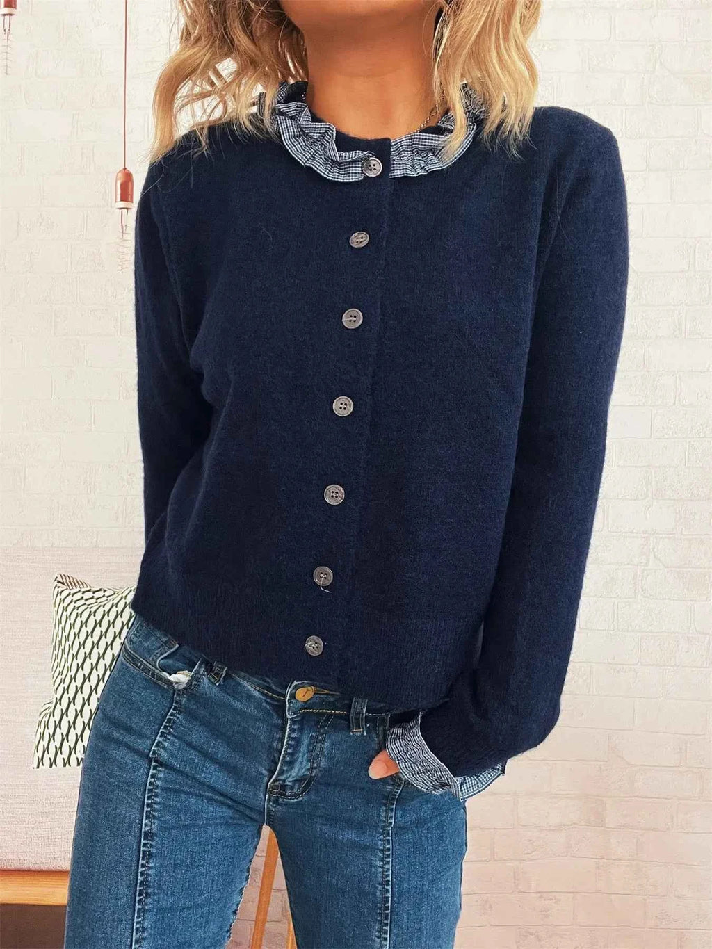 Button Up Long Sleeve Cardigan b2469b7bc5604b48b8ed9035a34765cb-Max-Origin