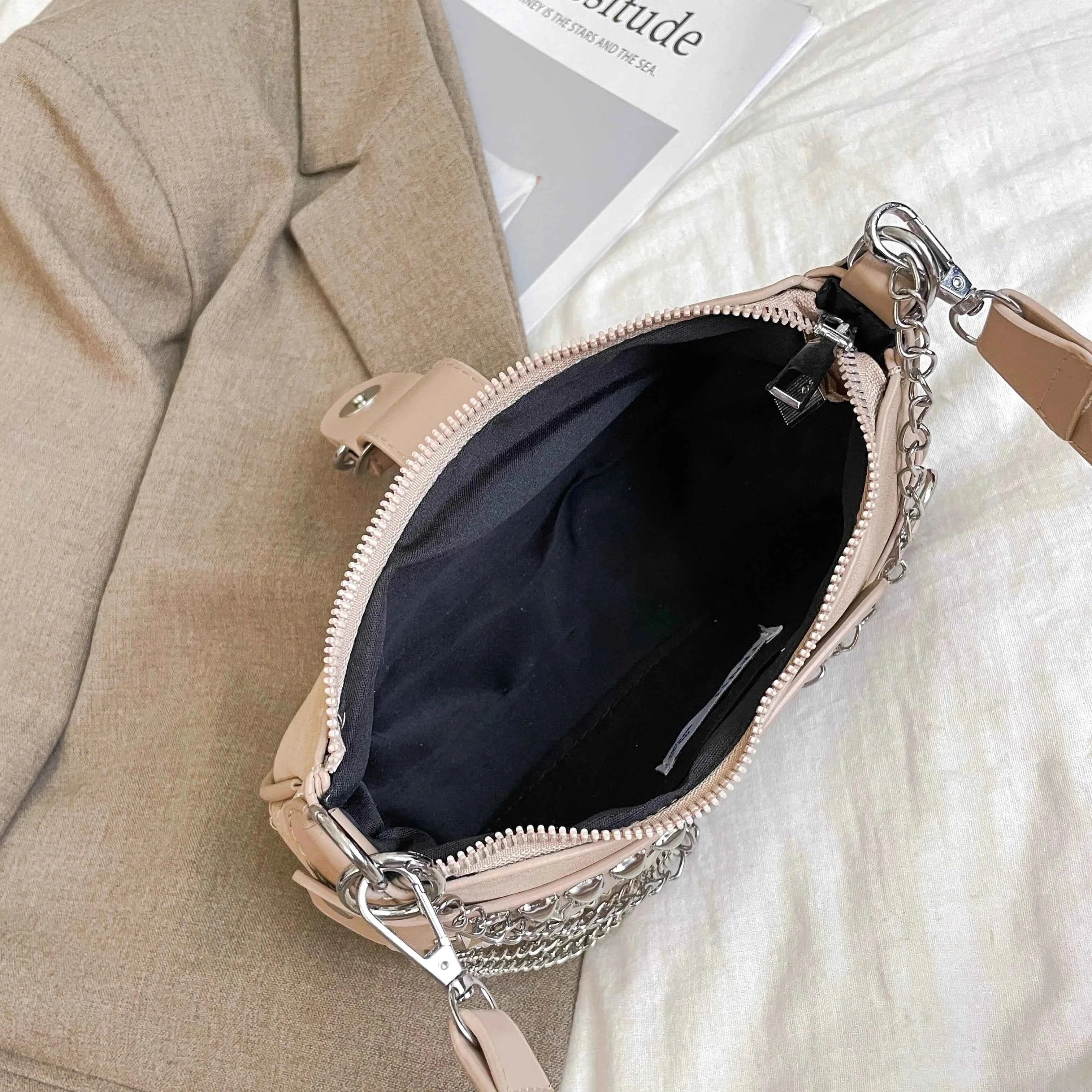 Buckle Detail Shoulder Bag with Star Embellishments b2582be92562486db02f07bb4cfd2e5b-Max-Origin