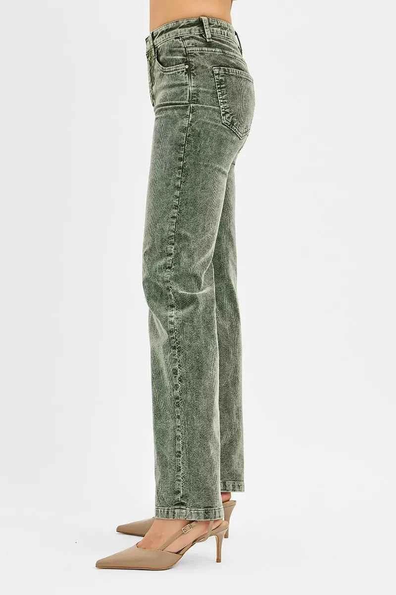 RISEN Tummy Control Mid Rise Straight Leg Corduroy Pants b292ea25-874d-4d03-a315-913c930609dc-Max-Origin