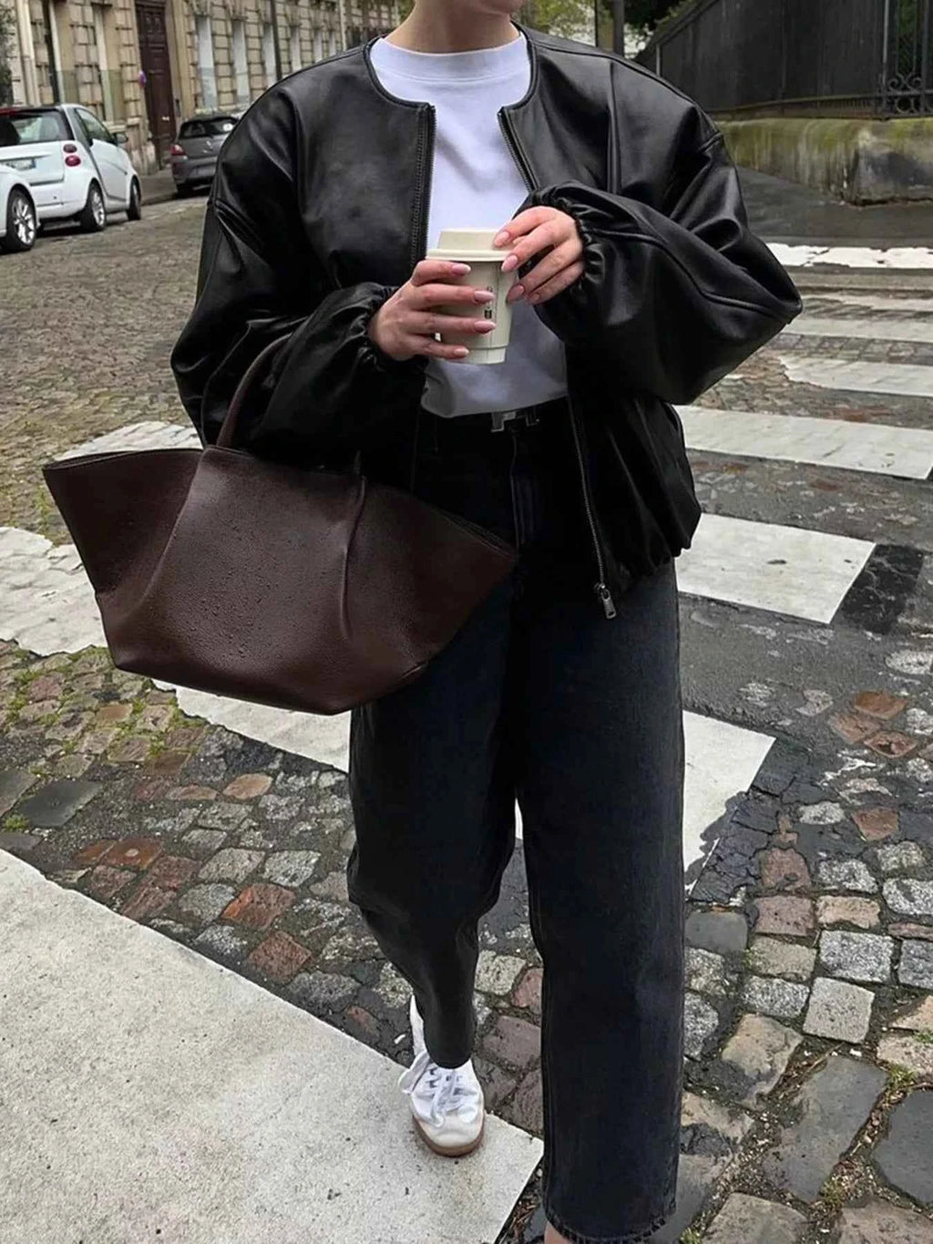 Zip Up Leather Bomber Jacket b2a00ec39cec461684df95c745bbda5b-Max-Origin