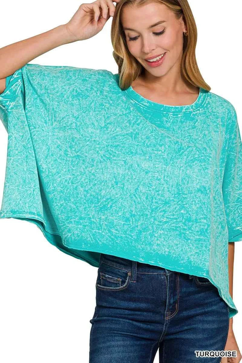 Zenana Premium Cotton Crinkle Wash Oversized T-Shirt b2c908c564c0469d956500b38d2de1f6-Max-Origin
