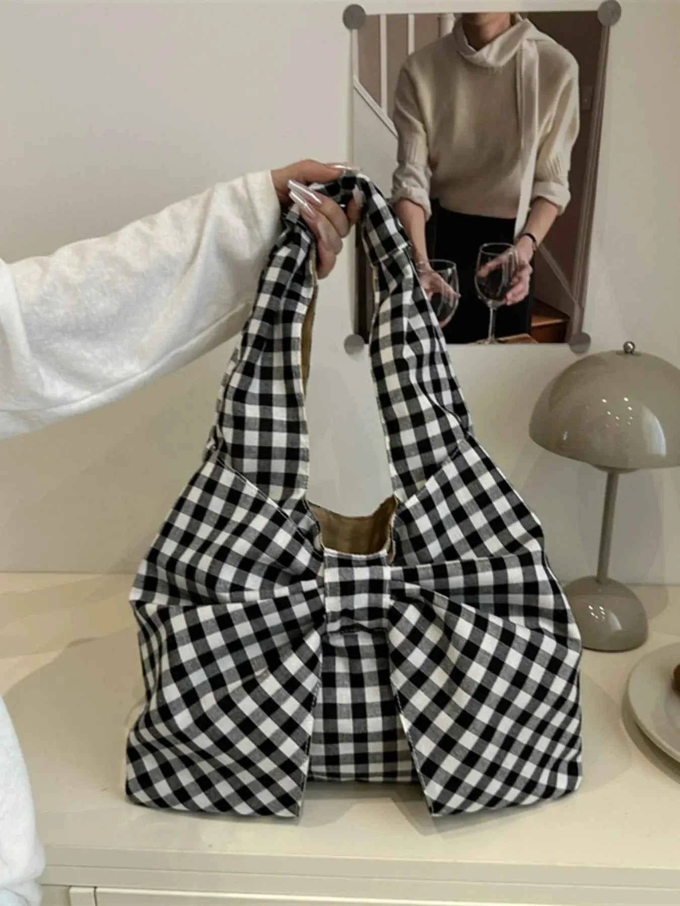 Ruched Bow Shoulder Bag b2d8b170d43b4534b87695a8a55e68f6-Max-Origin