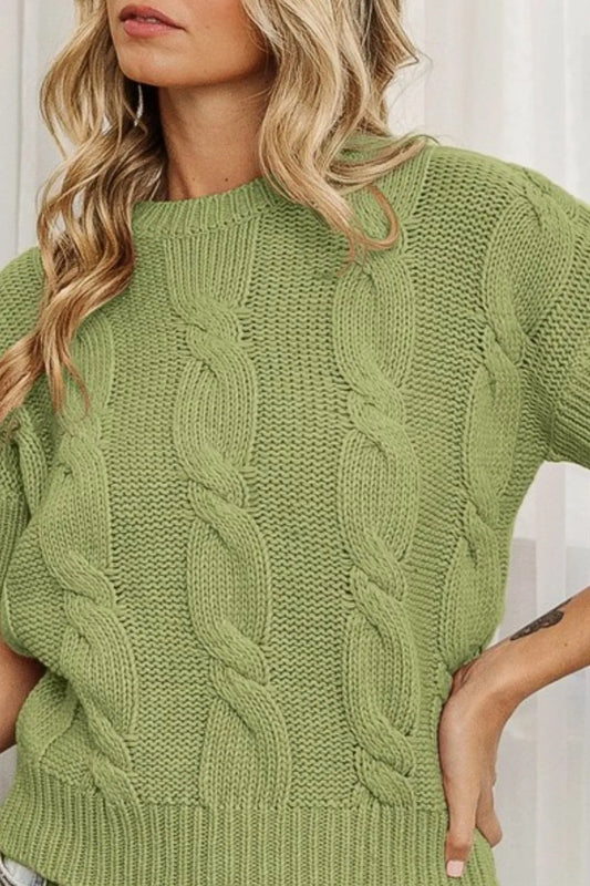 BiBi Cable Knit Textured Sweater
