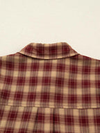 Plaid Print Ruffled Long Sleeve Patchwork Hem Mini Shirt Dress b2e0e17fca354938943d26b94d885e37-Max-Origin