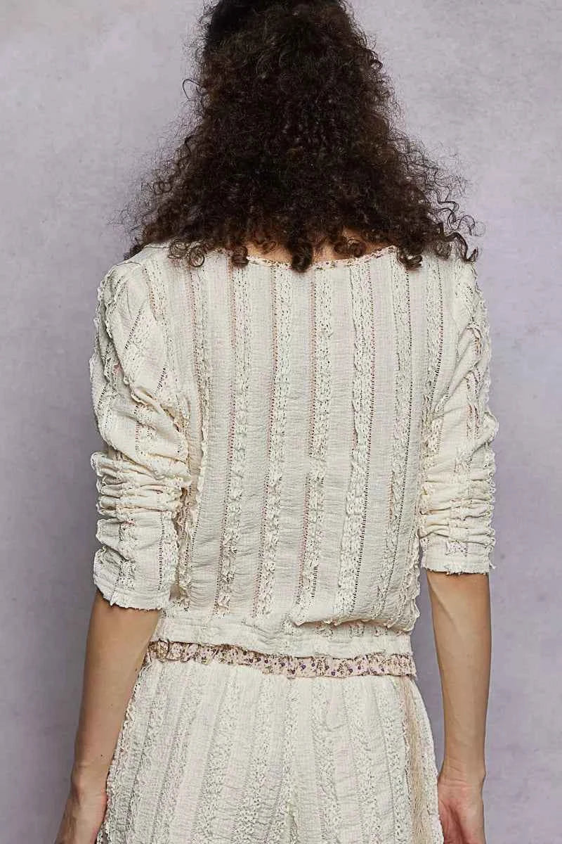 POL Texture Long Sleeve Blouse with Floral Ruffled b2f9307c-3d5c-4f3a-94ce-54f8b43a514d-Max-Origin