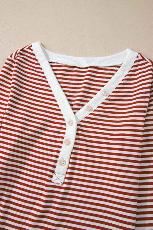 Christmas Stripe Top and Pants Lounge Set b3030637-c7f7-43bb-b080-624f709dcae1