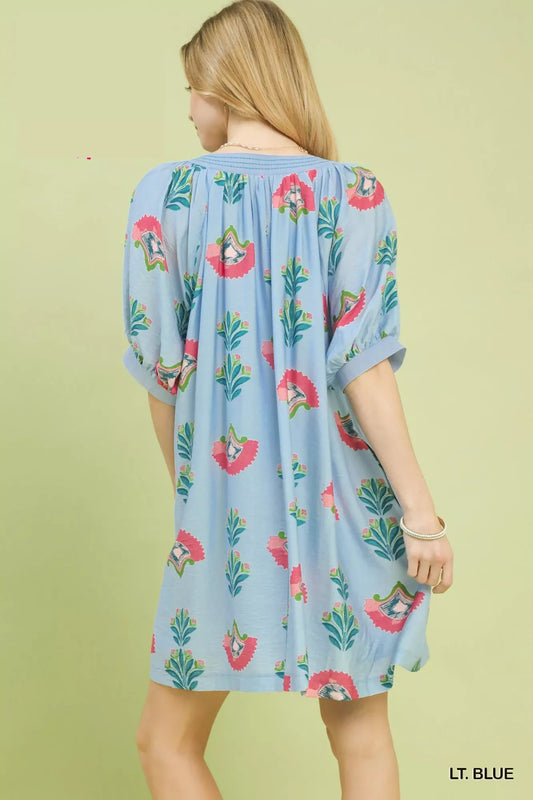Abstract Print Mini Dress b30844d3-6fc6-448d-a7fc-b88e8cc9f5de-Max-Origin