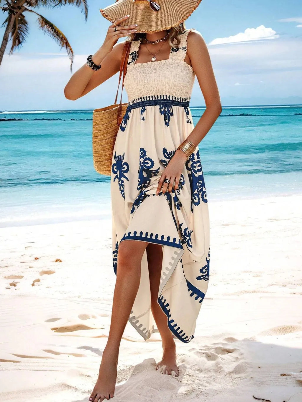 Smocked Printed Wide Strap Maxi Dress b30d187e-e2ff-434a-a82a-d1279346f495-Max-Origin