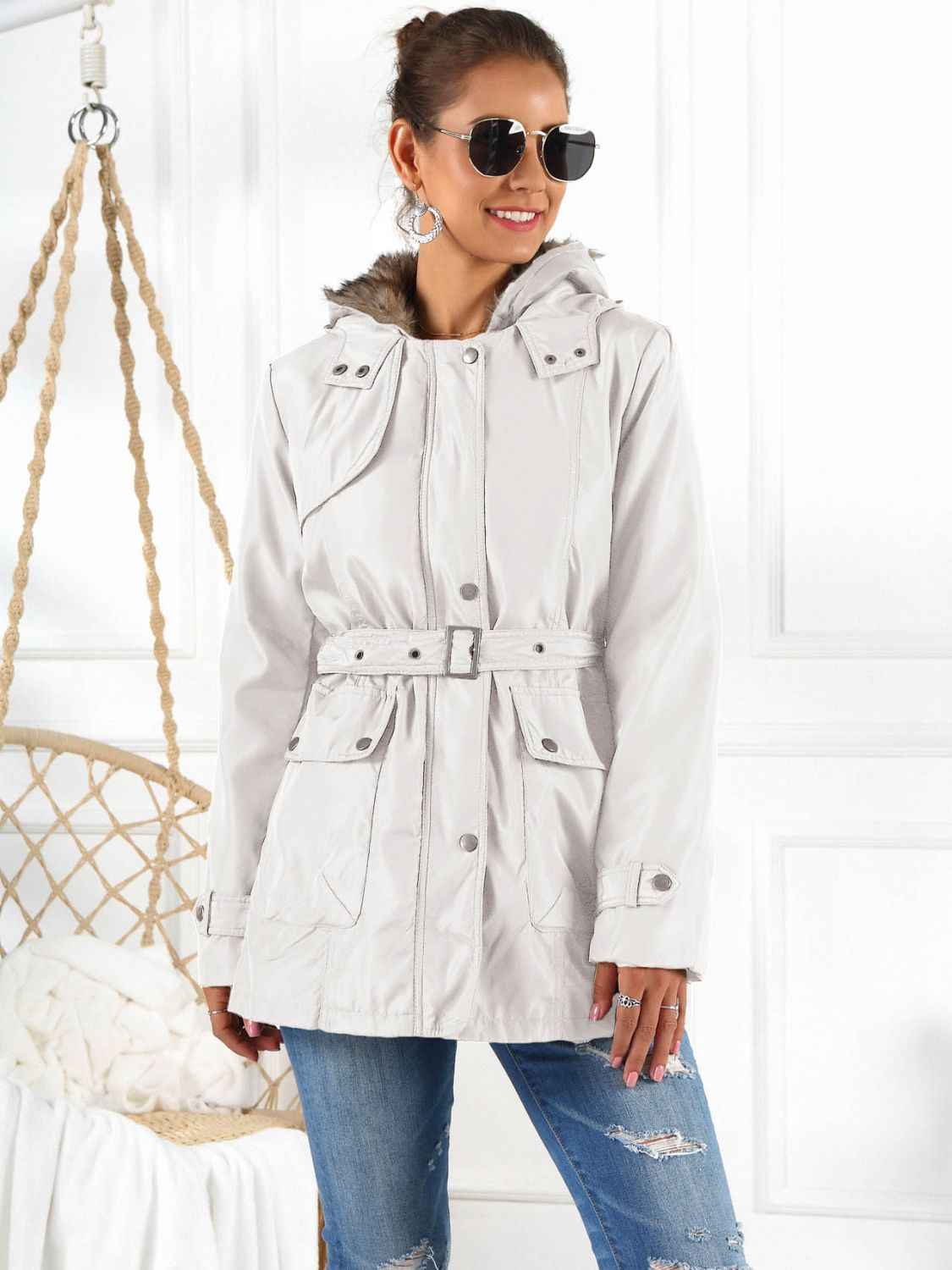 Ivy Lane Full Size Hooded Jacket with Detachable Liner (Three-Way Wear) White b31bdeb5ac7a4ba6b734191df4b68846-Max