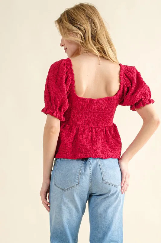 Striped Smocked Babydoll Top - Cold Shoulder Halter Neck b32c5d66655b4482a55f35a9538a676d-Max-Origin