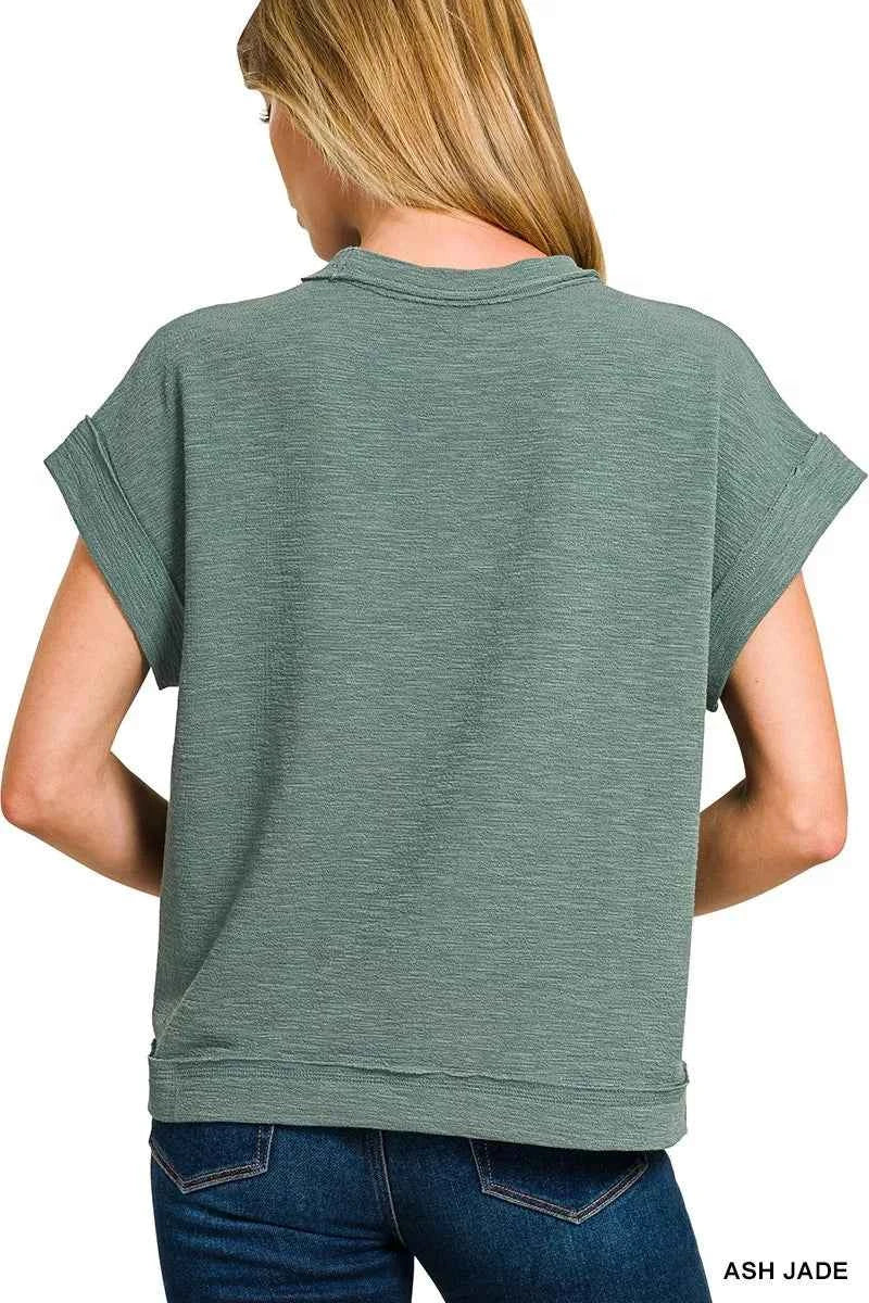 Zenana Cotton Slub Short Sleeve Tee and Pants Set b34989f511d54e298e5f15d582ef8a13-Max-Origin