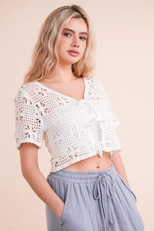 VERY J Front Tie Crochet Crop Top b357e621c2ef45d4b353a1294fc44b65-Max-Origin