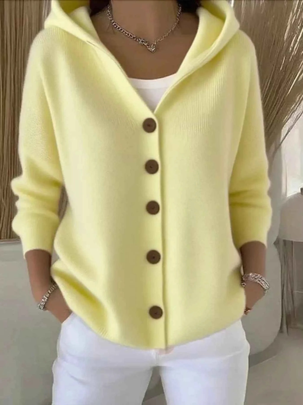Full Size Hooded Button-Down Knit Cardigan Plus Size b358bbe03d824420875e0971513b882b-Max-Origin