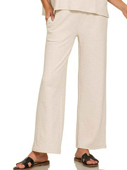 Zenana Slub Short Sleeve T-Shirt and Pants Set b3642731-2011-4688-b817-044dcbe1c031-Max-Origin