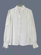 Lace Detail Button Up Shirt b36be17ed11a49f0913120849c66b6c4-Max-Origin