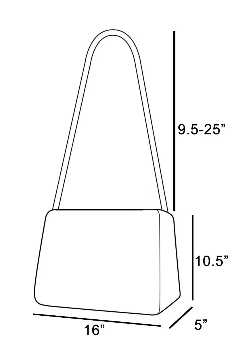 Fame Buckle Strap Detail Leather Handbag b38fccb4b68844308fe2a4c09434e2b5-Max-Origin