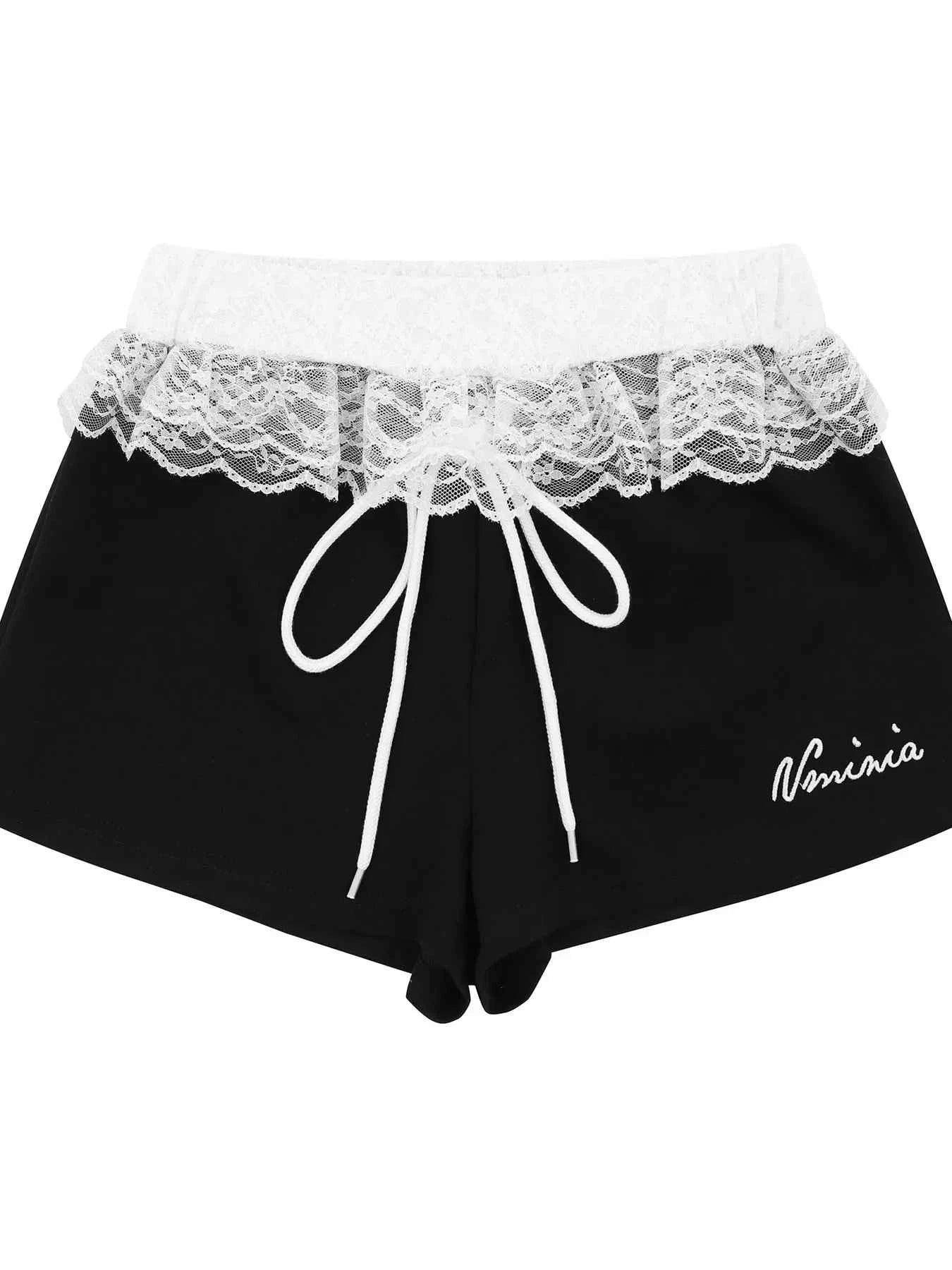 Lace Detail Shorts Black b397fa6b51524e0f8dcd51bcbef5e5e4-Max-Origin