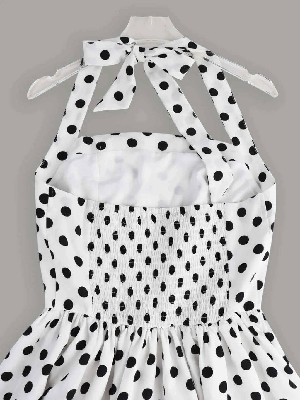 Polka Dot Halter Neck Mini Dress b3989f23-bcb6-452a-a31f-18f6bd82369b-Max-Origin