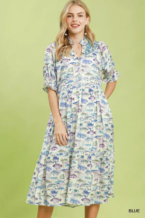 Print Tiered Midi Dress BLUE b39f8d7d-d073-4e93-a6b5-66b6a5b739a2-Max-Origin