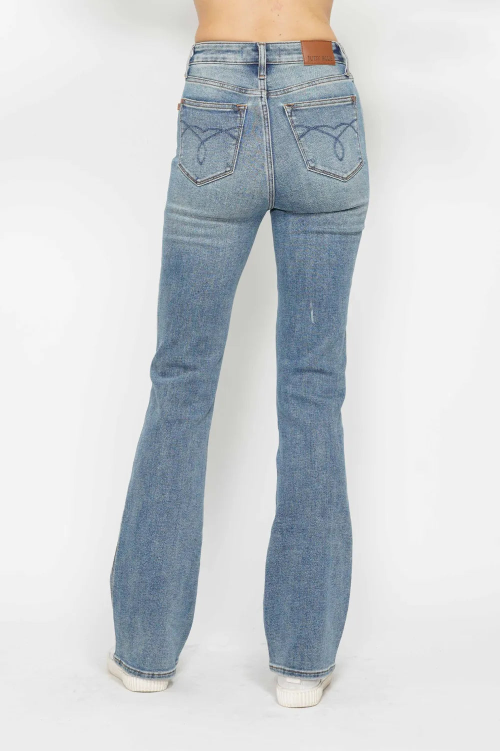 Judy Blue Full Size Tummy Control Back Embroidered Pocketed Bootcut Jeans Plus Size b3c7d665-10ed-45cd-ba12-41d2ddbb14f6-Max